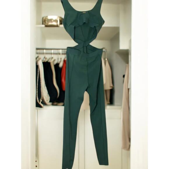 NWT - L*Space Cypress Green Activewear Recreation Jumpsuit Size: S - Picture 7 of 8